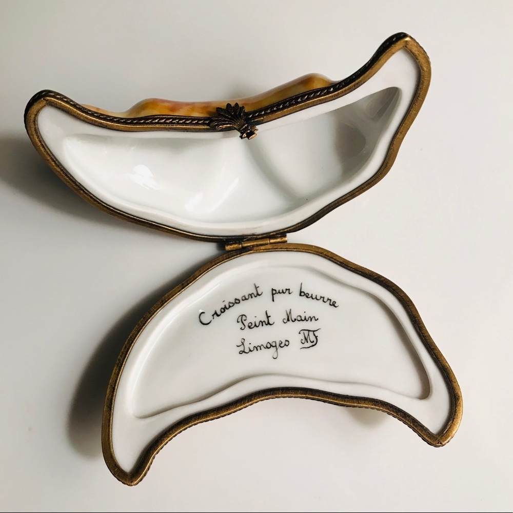 NEW Limoges Croissant Box Collectible RARE NEW WITHOUT TAGS - Picture 10 of 15